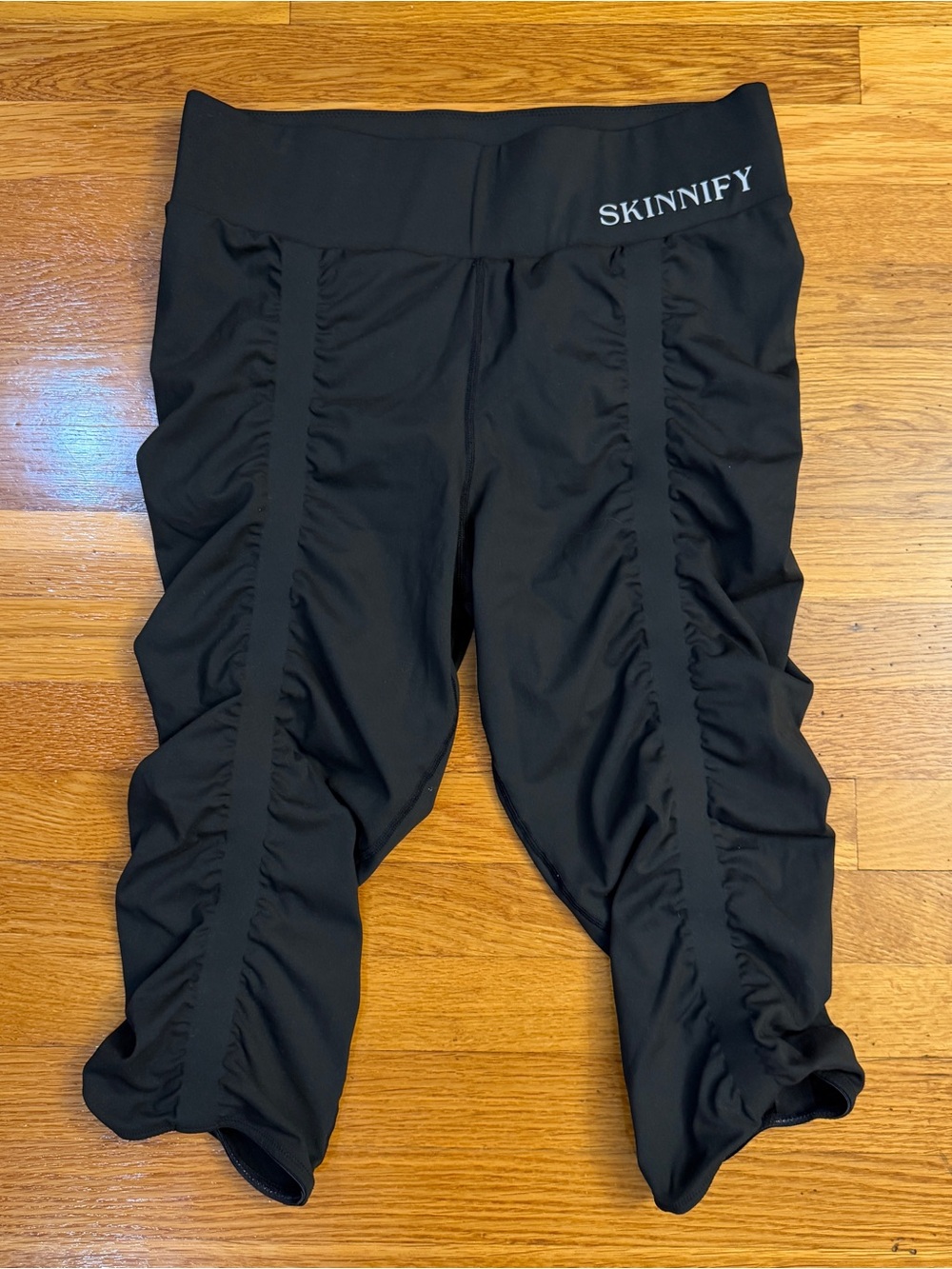 Skinnify Resistance Band Cropped Leggings Black - Size XXXL (4 band) Compression